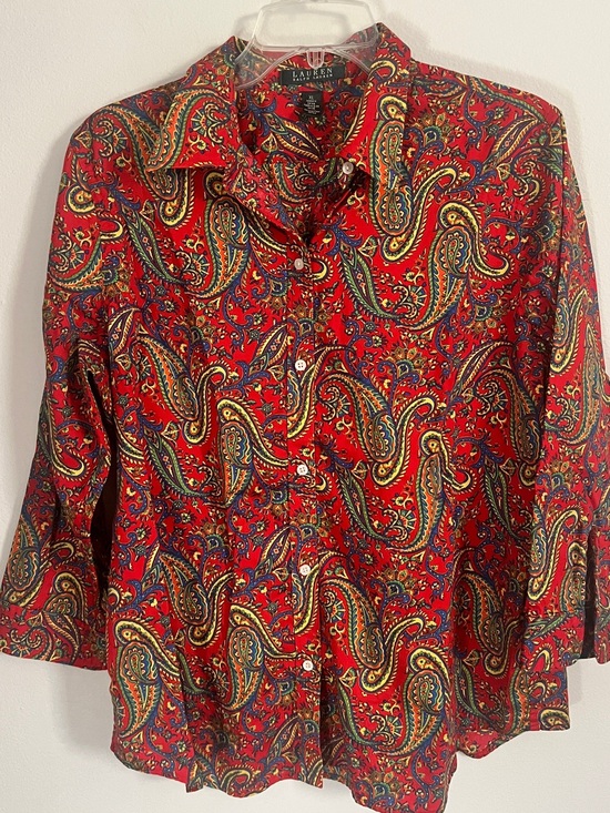Lauren Ralph Lauren Tops - Lauren Ralph Lauren Paisley Shirt